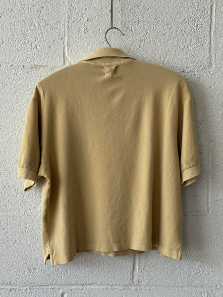 The Boxy Polo in Sand