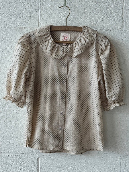 Charlie Shirt in Fawn Dot