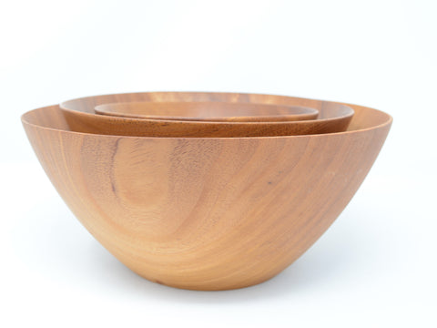 Mahogany Wood Bowl