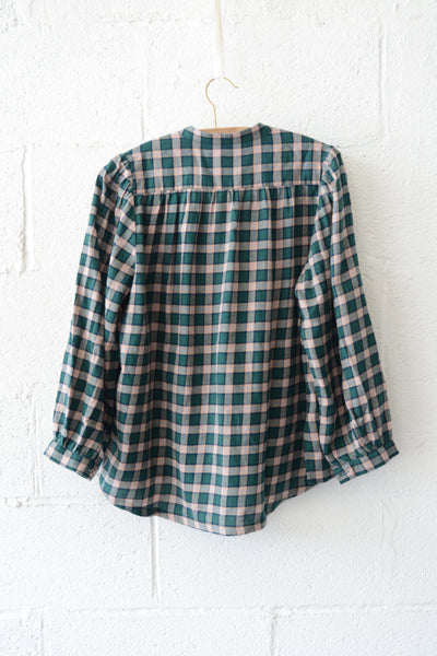 Clara Blouse - Roebuck Plaid