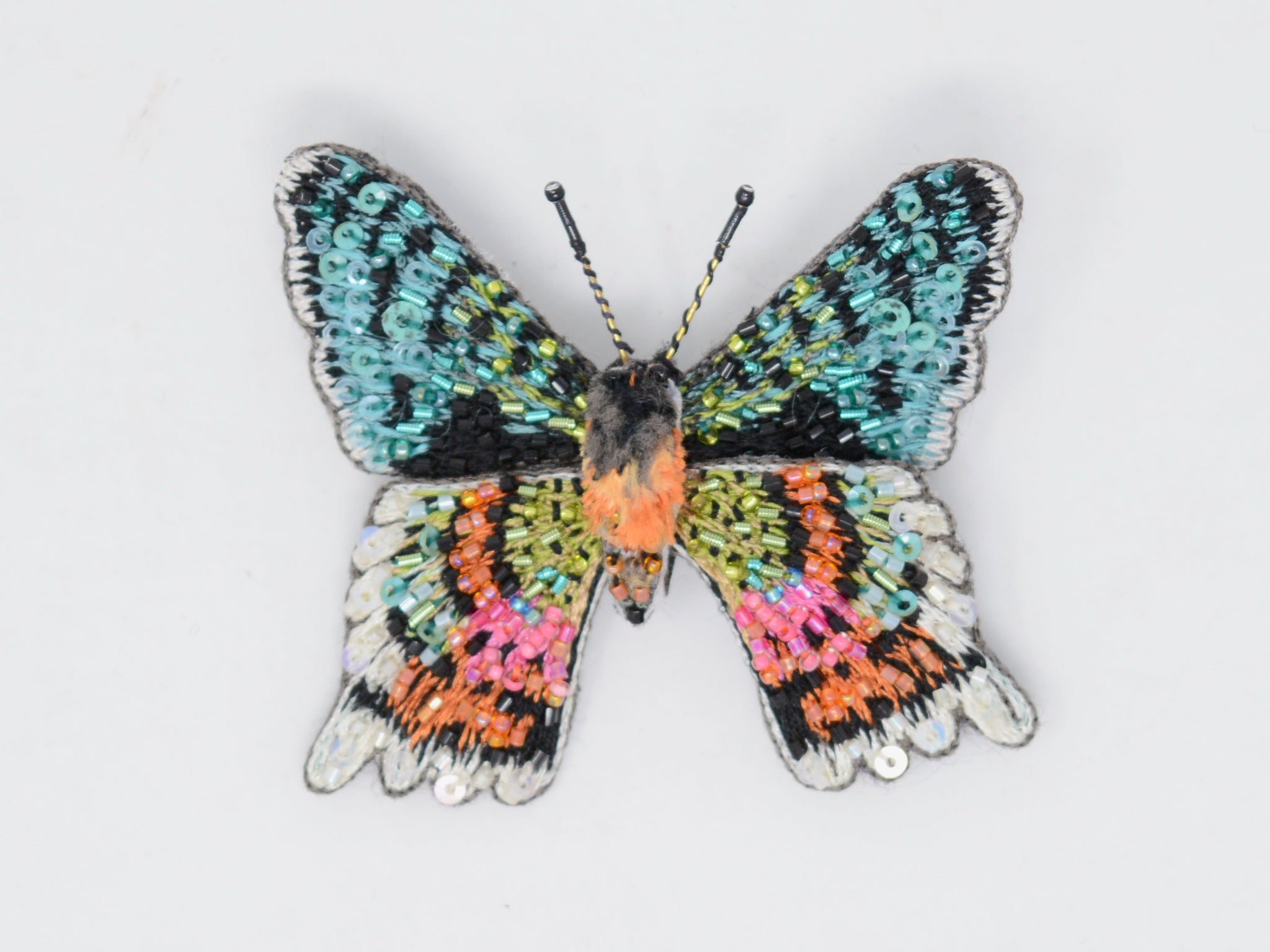 Madagascar Sunset Moth Brooch