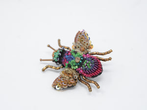 Rainbow Bee Brooch