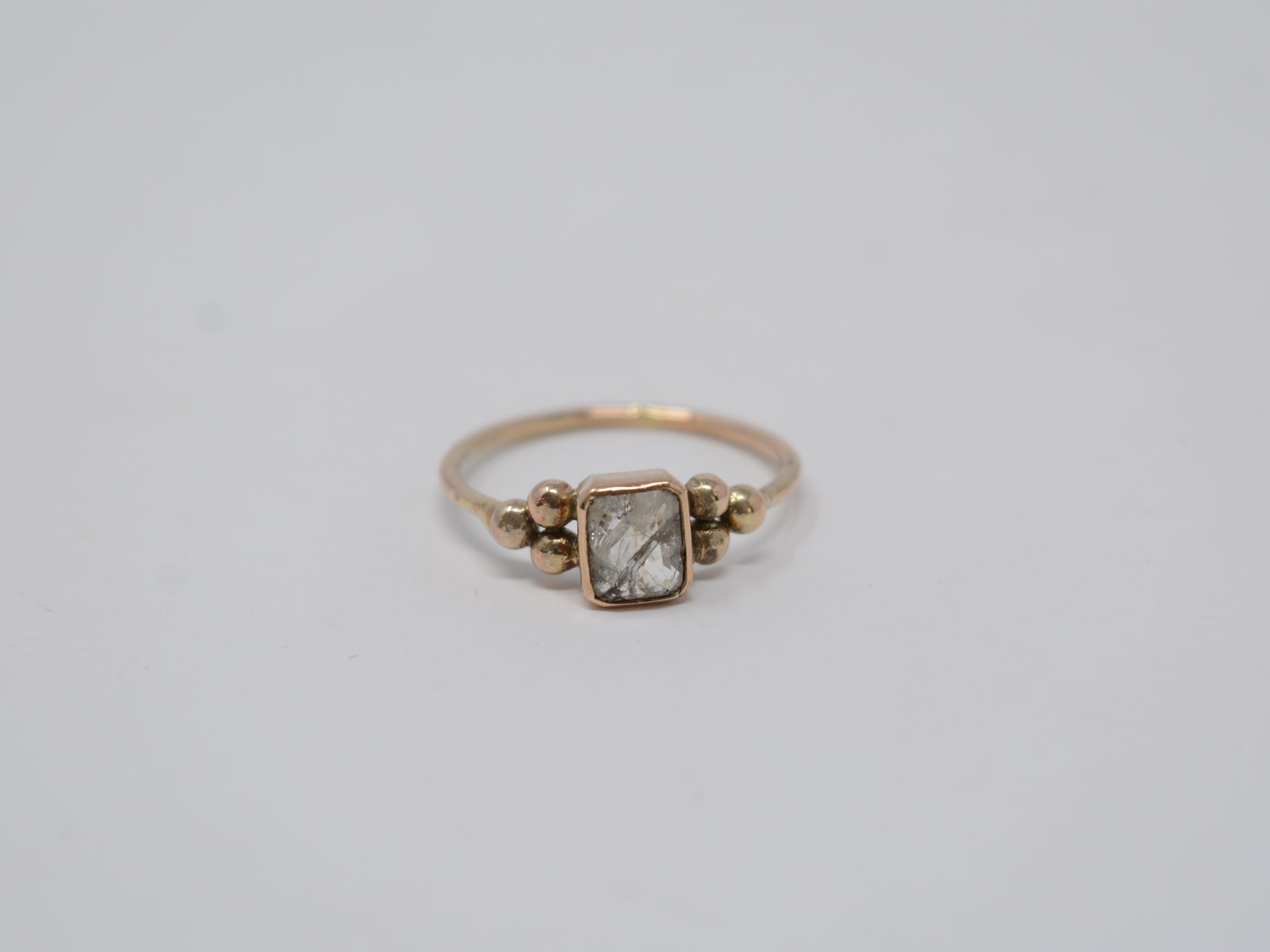 Vintage Square Diamond Ring