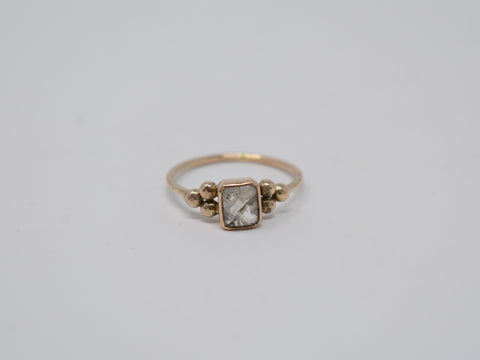 Vintage Square Diamond Ring