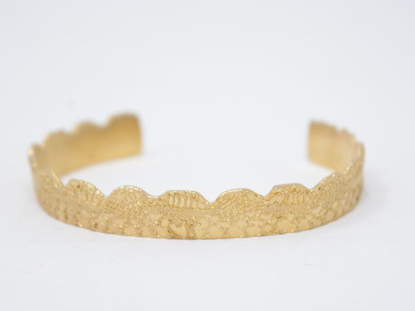 Scalloped Brass Cuff