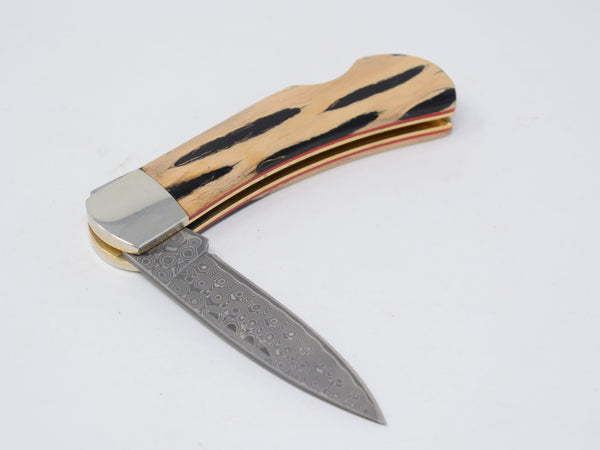 3" Lockback Knife with Damascus Blade